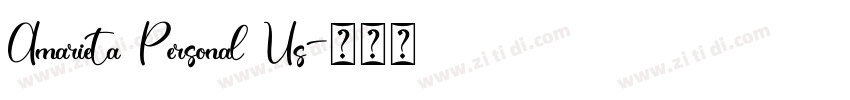 Amarieta Personal Us字体转换 Amarieta Personal Us字体转换